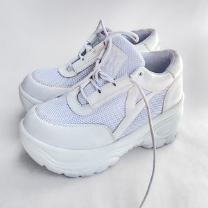 YRU Matrixx - White - Platform Sneaker - Size 7